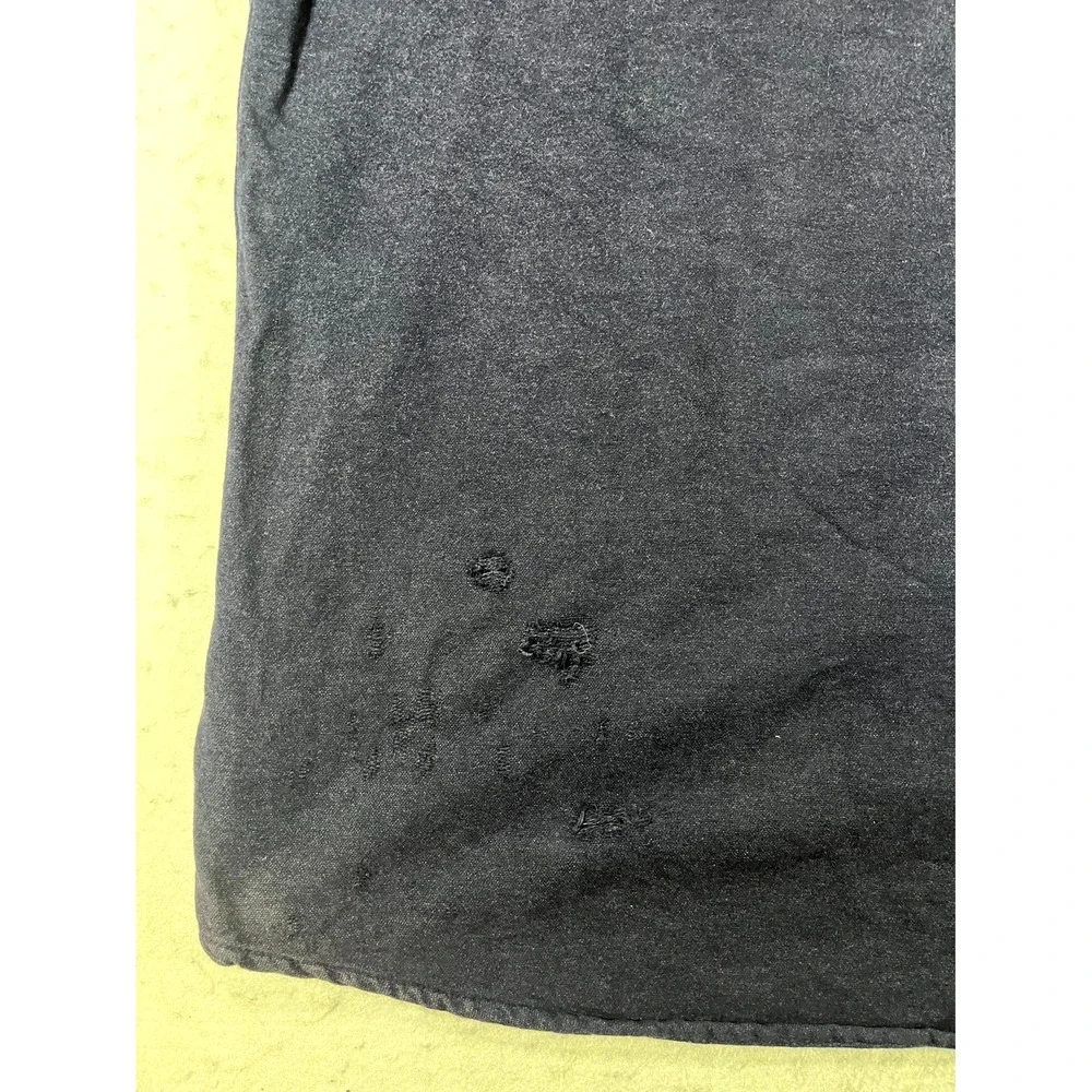 Dakota Grizzly Shacket Mens Medium Navy Blue Cotton Lined Flannel Button Front